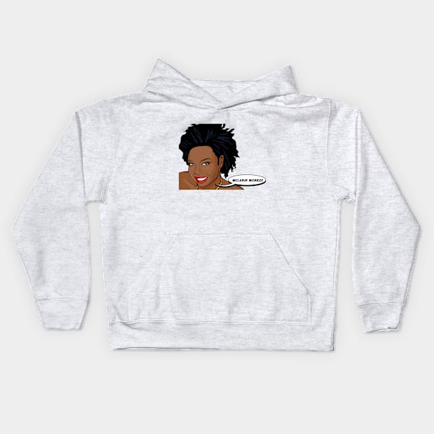 New Melanin Monroe Kids Hoodie by popartnoir